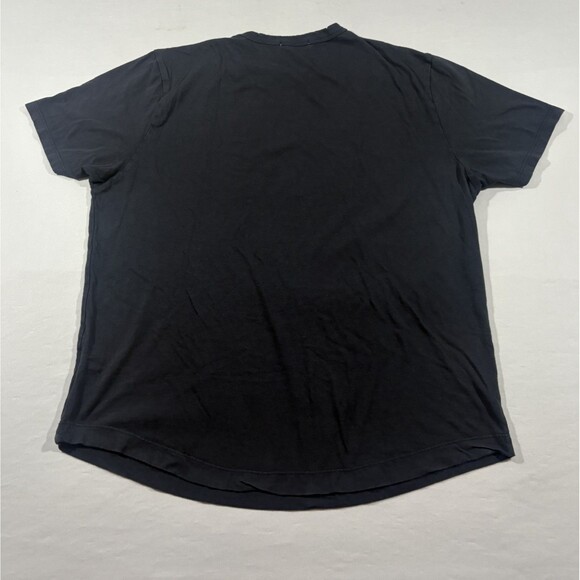Buck Mason Mens Crew Curved Hem Tee Short Sleeve Black T-shirt Sz XL STAINS - Picture 6 of 8